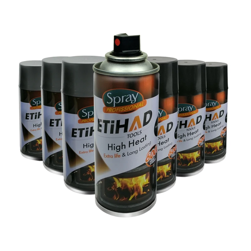 Heat Resistant Spray Paint Hi Temperature Aerosol Paint Hi-tepm Aerosol Paint