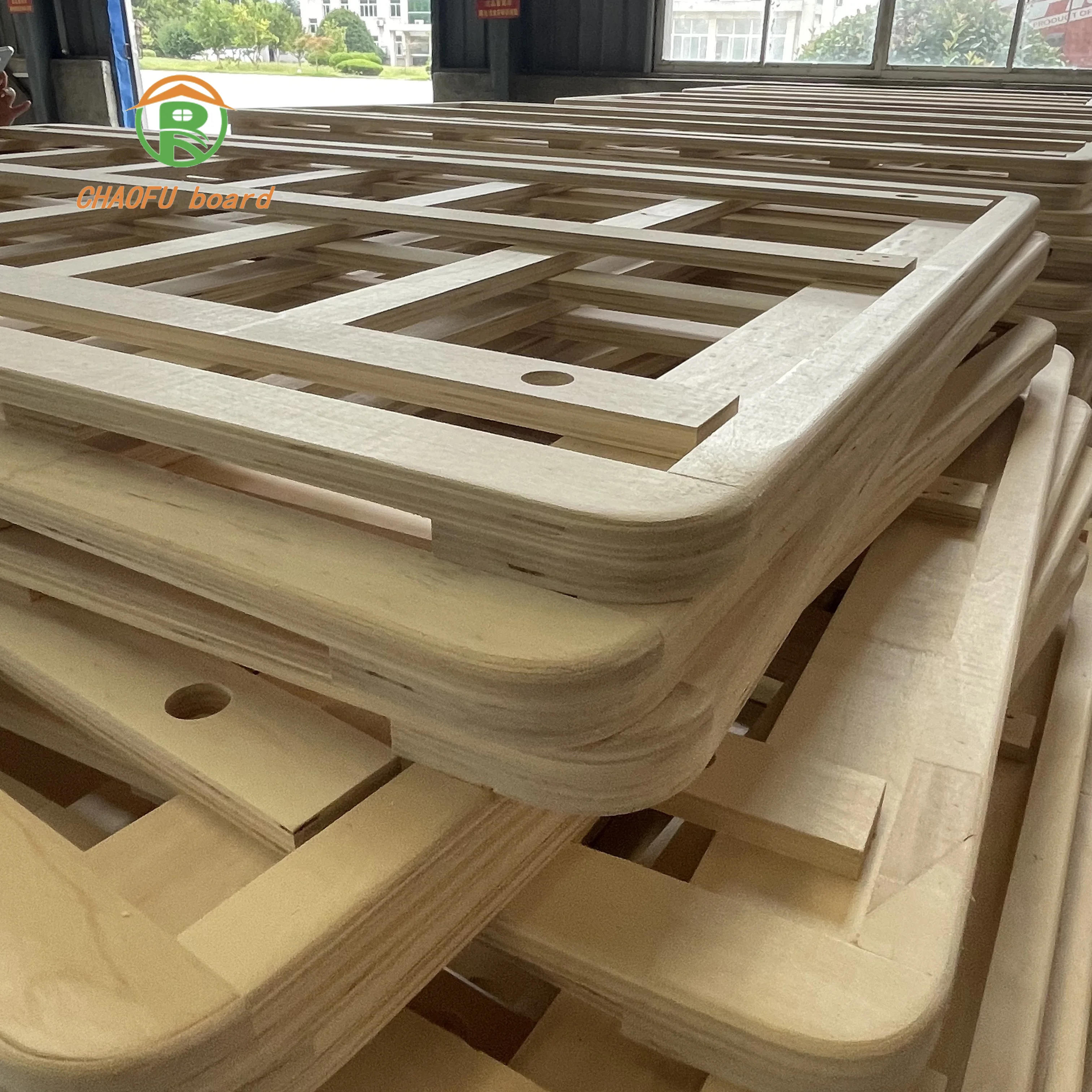 customization wood bedstead material high quality environmental protection LVL plywood bedstead E0 grade length 1.5m 1.8m 2.0m
