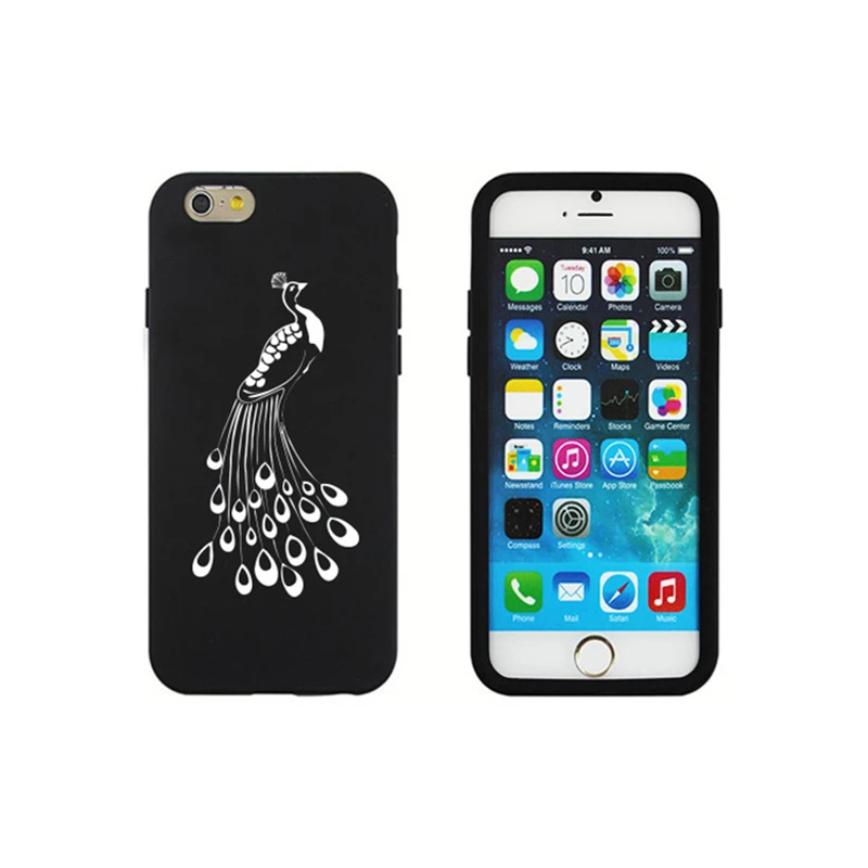 Made in China soft black silicone mobile phone case cover for iPhone 6 6s Plus
