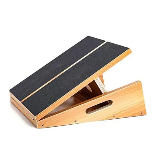 Fitness Professional 450 lbs Weight Capacity Adjustable Incline Board Calf Ankle Stretcher  Non-Slip Slant Board