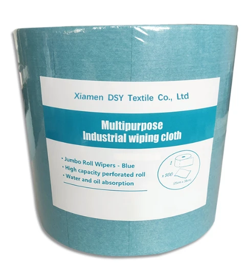 Woodpulp polyester Nonwoven roll Industrial wipes machine or car multi-purpose  cleaning wipes