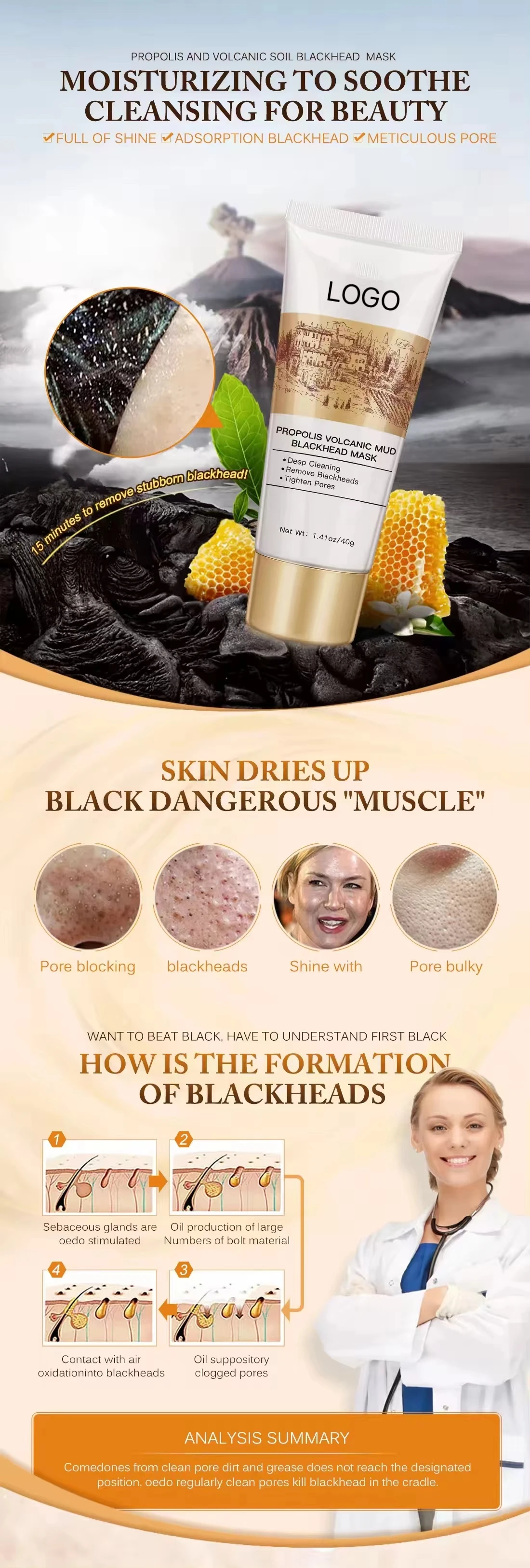 Explosive volcanic mud   facial mask beauty  photon silicone facial mask  brush facial mask  Blackhead removal