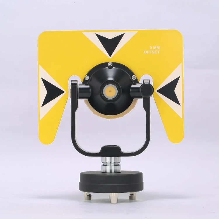 Reflective Sheet Target Surveying Equipment Single Optical Dia25.4mm Corner Cube Glass Prism