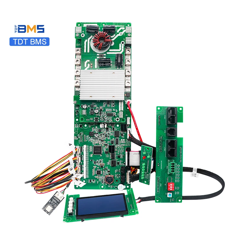 TDT Battery Management System 8S 16S 24V 48V 100A 150A 200A lifepo4 Smart BMS bms Bluetooth RS485 CAN for DIY battery pack