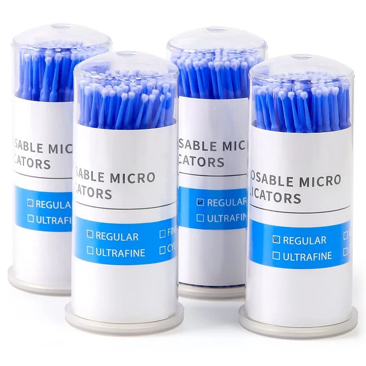 Disposable Brush Applicator Tip Micro Applicators Microswabs for Eyelash Extensions
