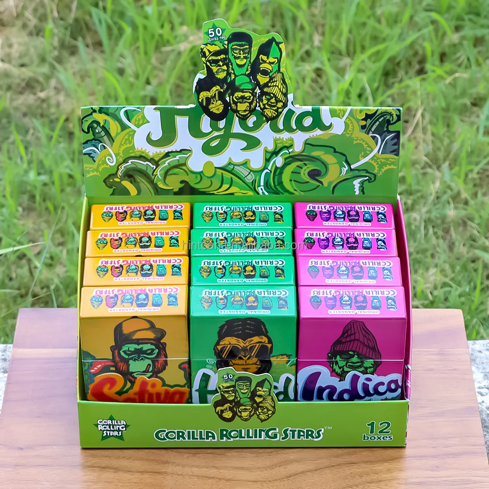 Nice Design gorilla tobacco storage box smoking tools Colorful Printed Custom logo cigarettes box plastic