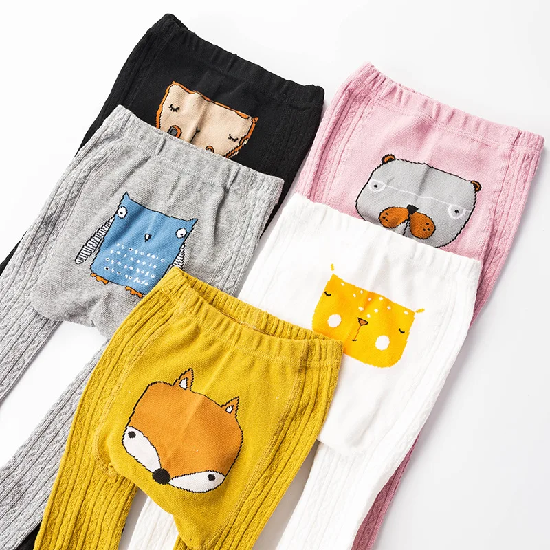 Custom cartoon kids pantyhose leggings hosiery dress stocking combed cotton baby tights socks