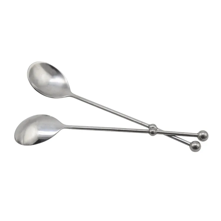 Stainless Steel Mini serving Spoons dessert coffee ice cream salad mixing teaspoons
