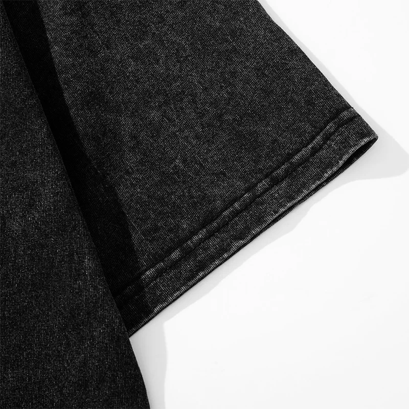 Wholesales Stone Washed T Shirts Acid Wash Cotton Unisex  Tshirt Oversized Tee Shirts Blank  Men Tshirt