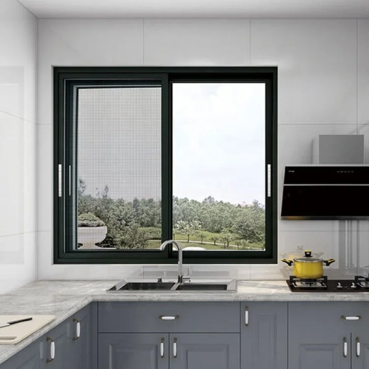 America Standard High Quality Aluminum Fixed Windows Hurricane Impact Big Glass Window Wall