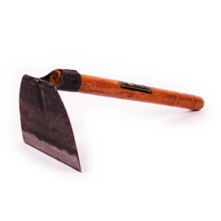 Energy Saving Heavy Duty Drop Forged   wooden handle OEM   Hedge weeding  square blade hoe