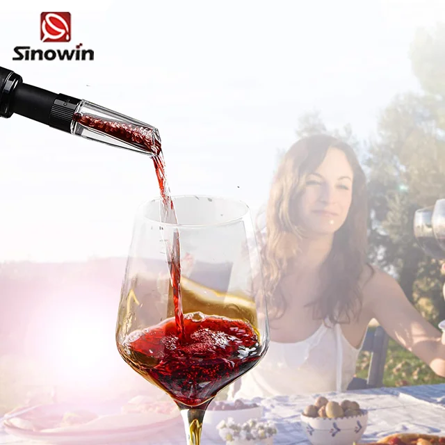 
Aerator gift box wine decanter set tool Wine Aerator Pour Spout Bottle Stopper Decanter Pourer Aerating 