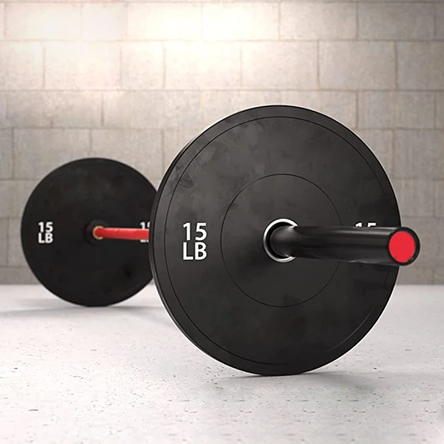 Custom 5kg 10kg 15kg 20kg 24kg Rubber Cast Iron Weight Plates Gym Black Weight Plates