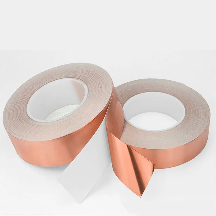 Factory Wholesale Self-Adhesive Single-Sided Conductive Copper Foil Tape High Temperature Radiation Resistant Tape