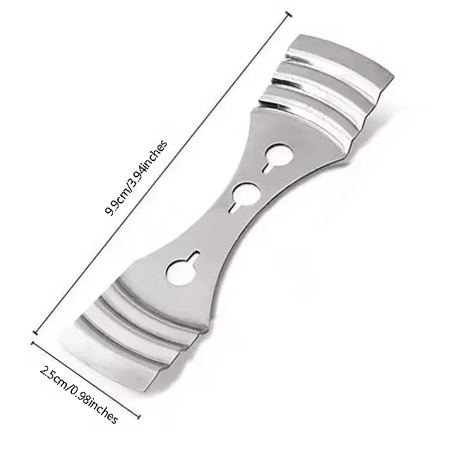 PJ05 100pcs/bag Metal Candle Wick Centering Devices, Silver Stainless Steel Candle Wick Holder for Candle Making