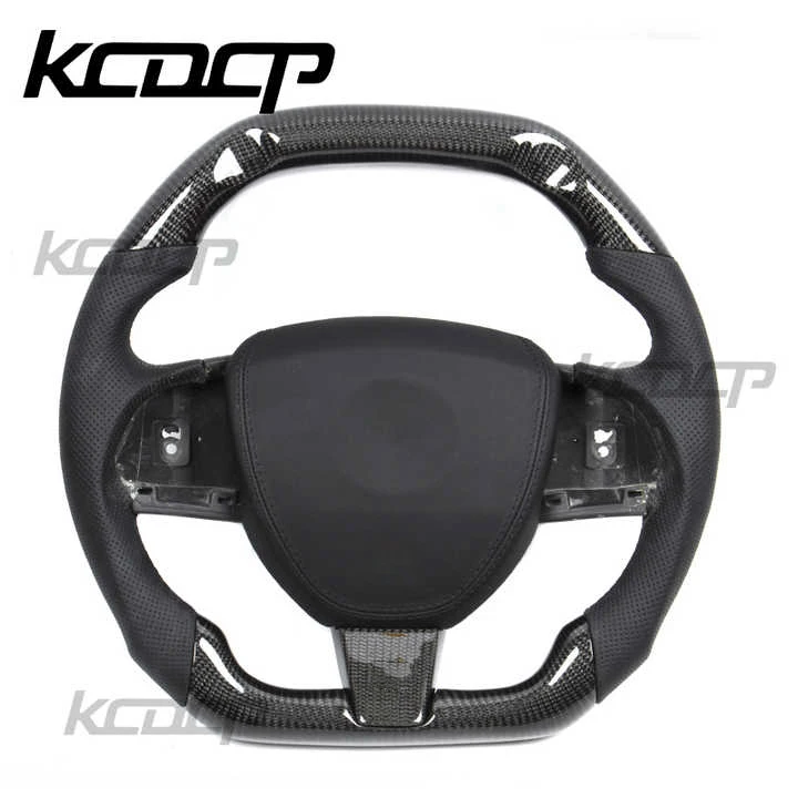 Fit For Jaguar E-PACE XE XEL XFL XJ F-TYPE XF F-PACE LED Carbon Fiber Steering Wheel