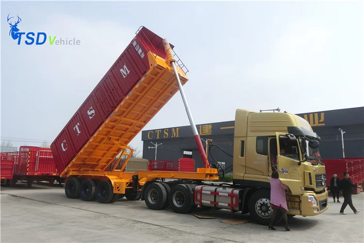 3 Axle 4 axle 35/40 CBM Tipper Trailer 60 Tons Dump Semi Trailer Dumper for sale