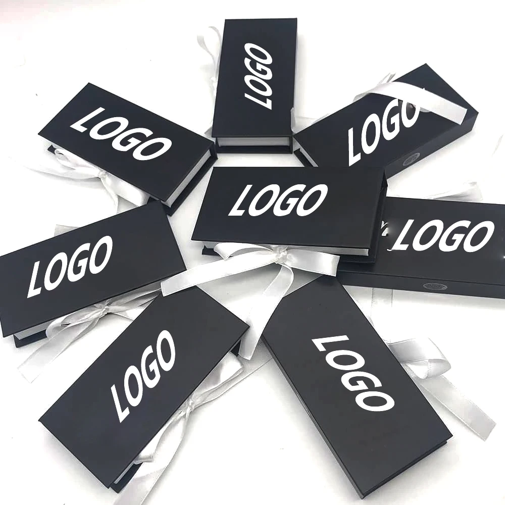 
Wholesale custom your own package white black pink rose gold eyelash packaging box with logo 