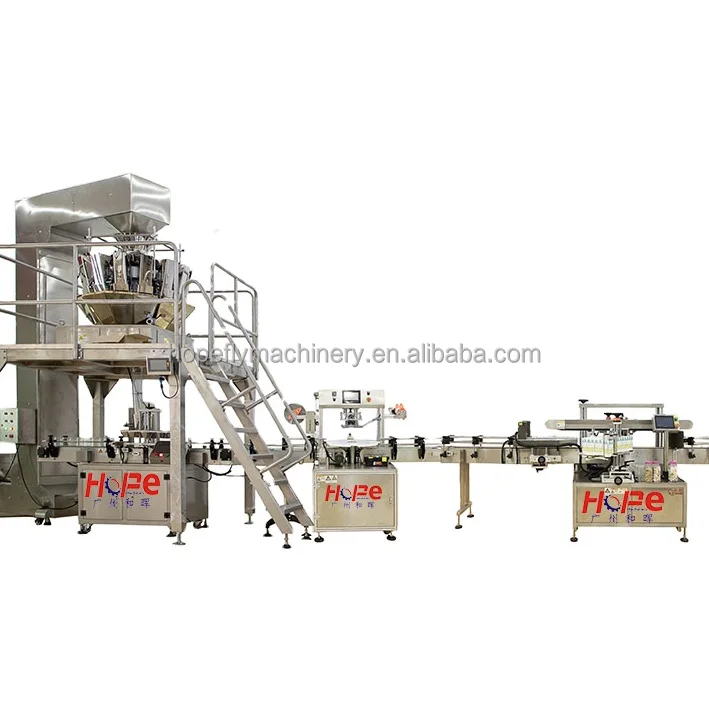 Automatic 100g 200g 500g 1kg bag rice weighing packing and beans sugar granule packaging machine