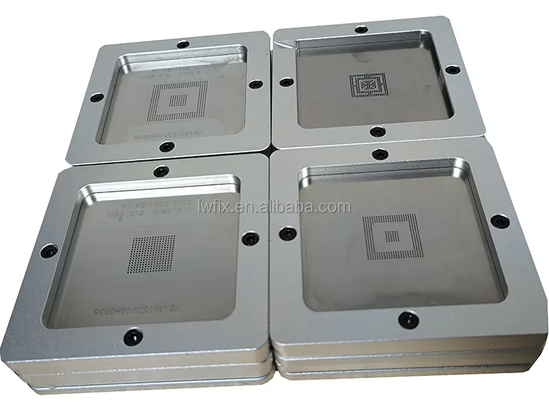 82*82mm BGA Reballing Station Stencil Kits for CPU IC Chip Tin Pin Solder Plant Net Square New Condition Electronics Machinery