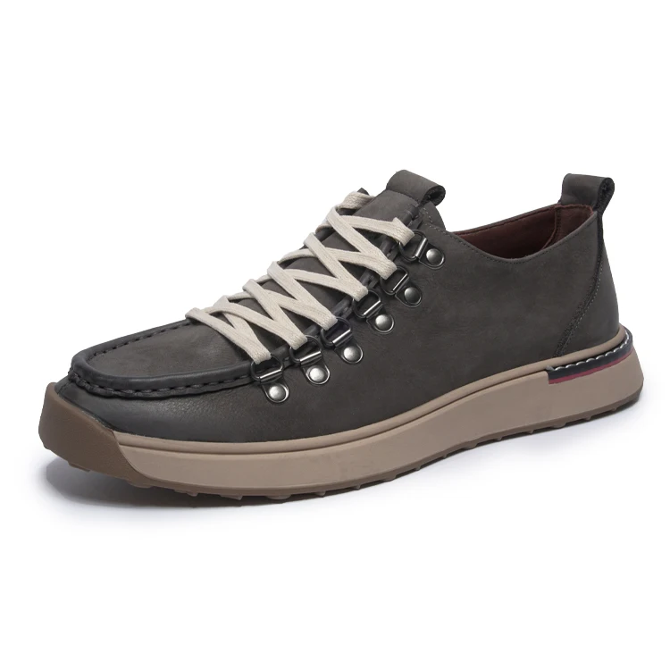 2024 new design fashion trend gents sports shoes breathable genuine leather for men  mature male casual shoes