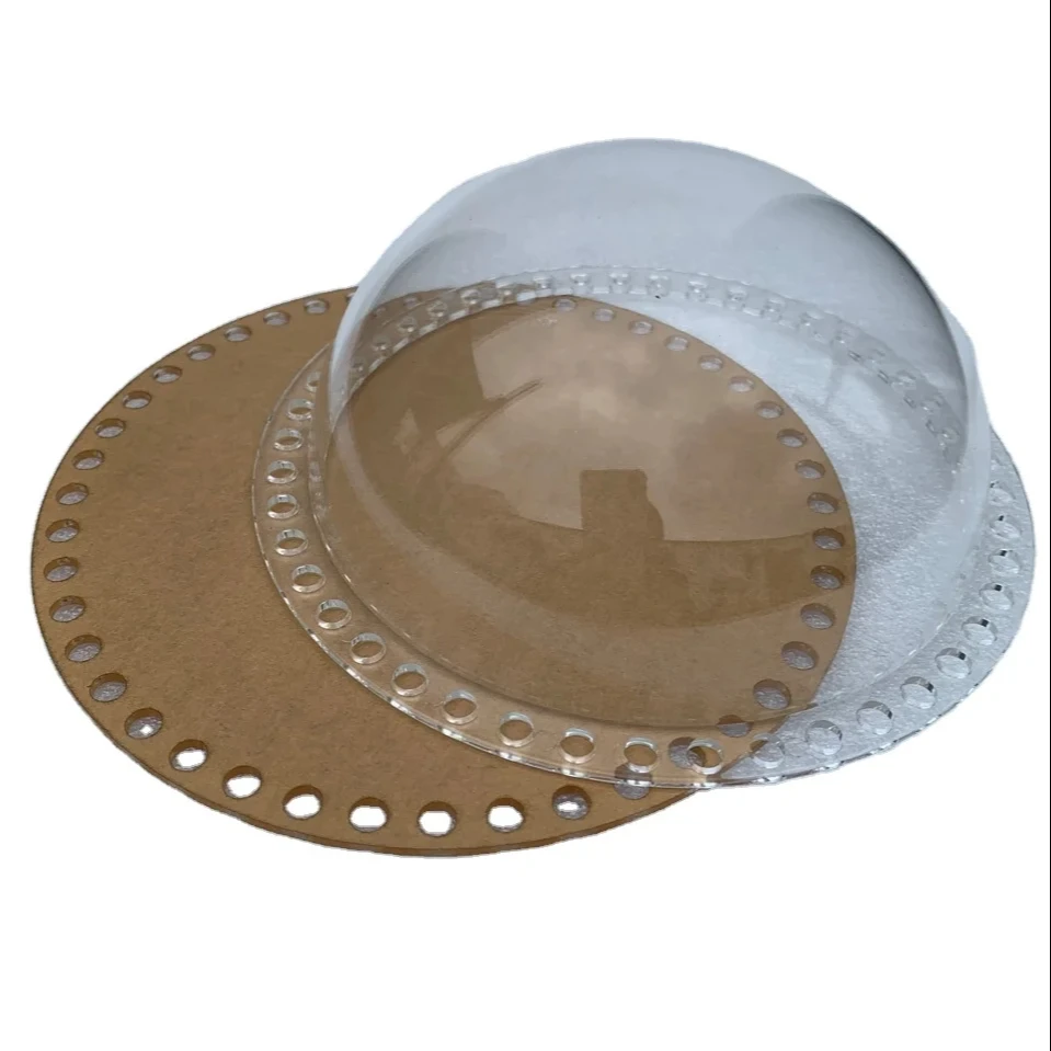 Acrylic Bottom Bags Transparent Cover Space Dome Handmade Bag Material Crochet Bag