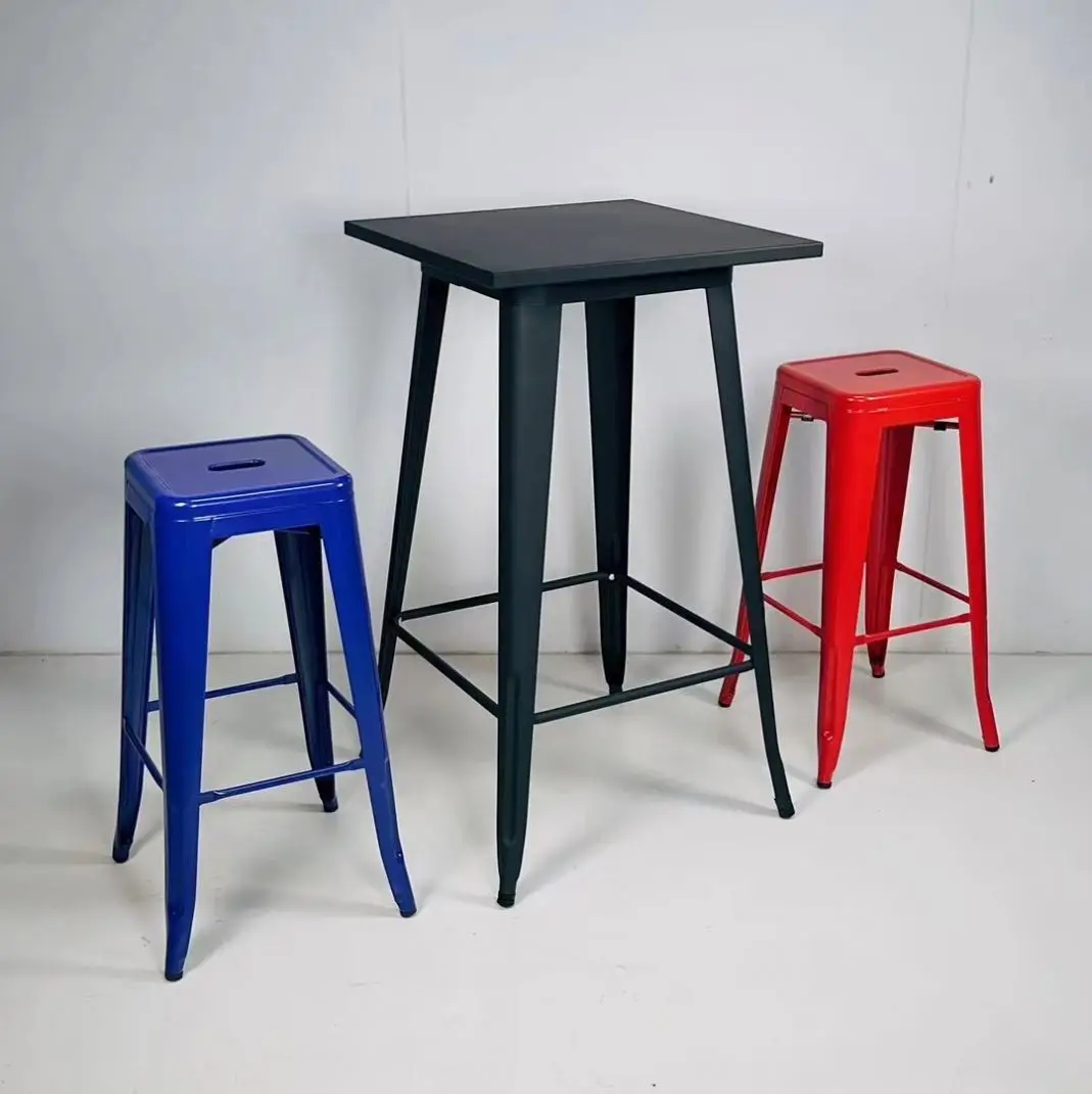 chair folding outdoor Aluminum Alloy Multifunctional Camping Table Chair Coated Metal Garden Picnic Table Stool