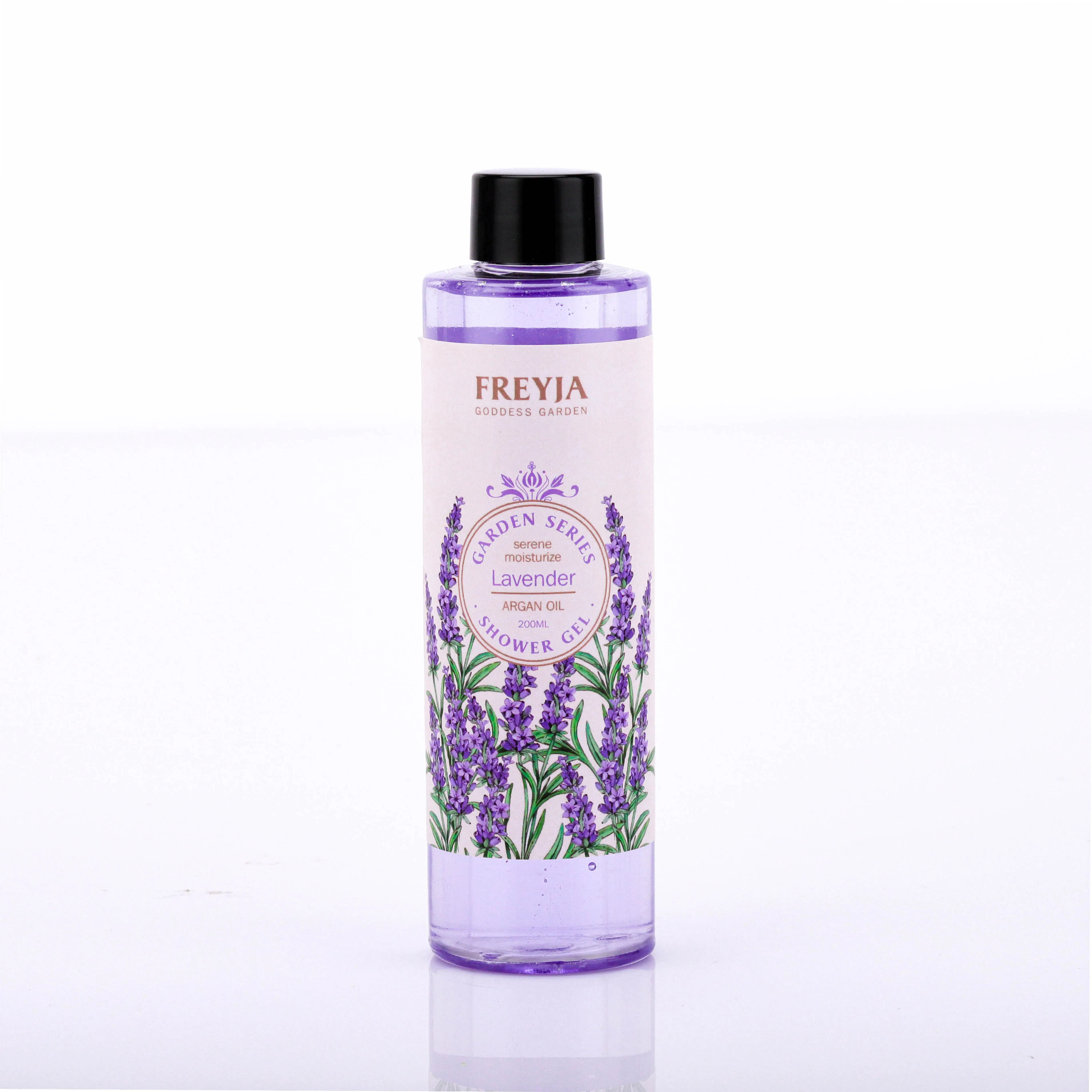 Wholesale lavender design 200ml shower gel bubble bath 150ml body scrub 50ml body lotion 50g bath salt spa gift set