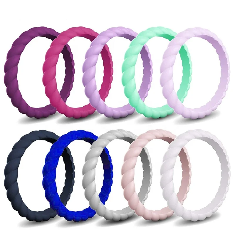 Trendy Sport fitness Comfortable Silicone Stylish Ring Finger Rings Couple Rings