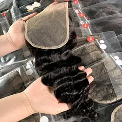 Large Stock Best 13*4 Raw Indian Transparent Hd Lace Frontal,100 % Remy Human Hair Frontal,Raw Indian Hair 5X5 Lace Closure
