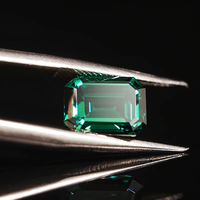 Wholesale Tennis Bracelet Hydrothermal Colombia Russian Zambian Natural Emerald Green Moissanite Stone