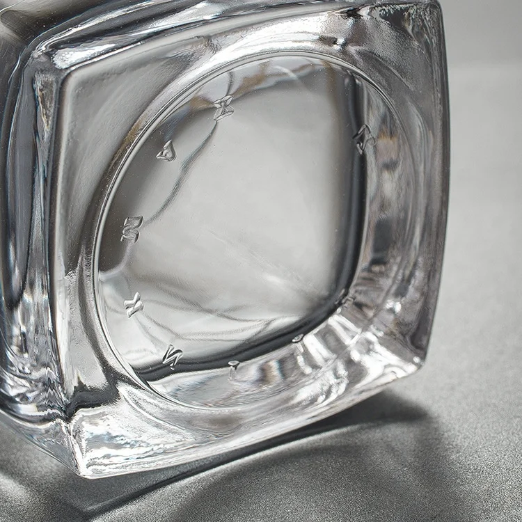 Blinkmax Creative Transparent Square Water Whiskey  Glass Bar Shot Glass Heat-Resistant Hotel Restaurant Use Glass Mug