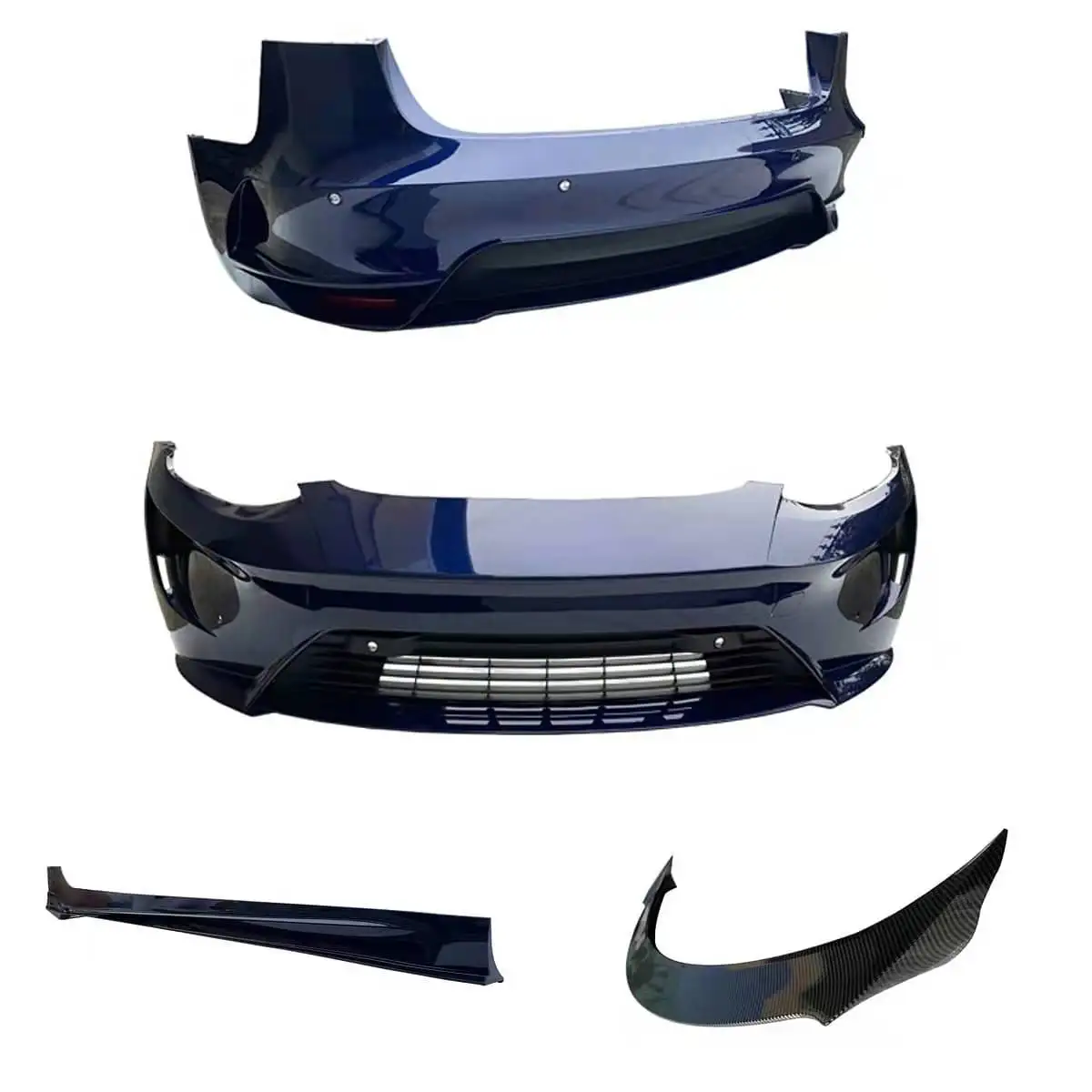 Model 3 body kit Assassin version for Tesla, High quality PP injection bumpers spoiler,side skirts,car accessories.