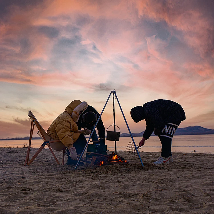 Вешалка для барбекю, складной штатив для кемпинга, шестеренка для приготовления пищи, Портативная сушилка, складной держатель для сада