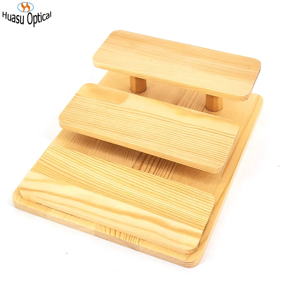 New Wooden Sunglasses Display Tray Storage Rack Glasses Tabletop Display Stand 3 Layer 4 Layer