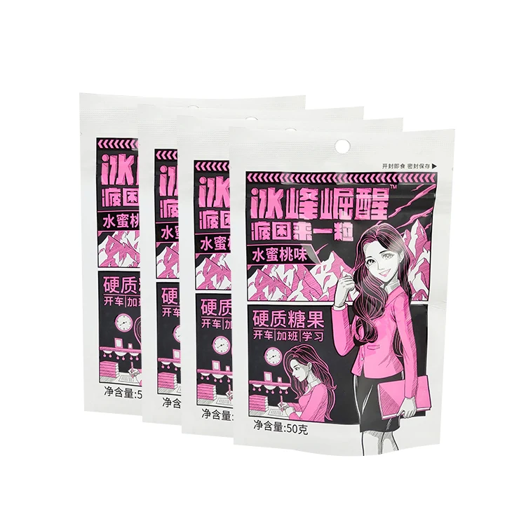 Factory Supply Chinese Candy Peach Flavor All Ages Throat Lozenges