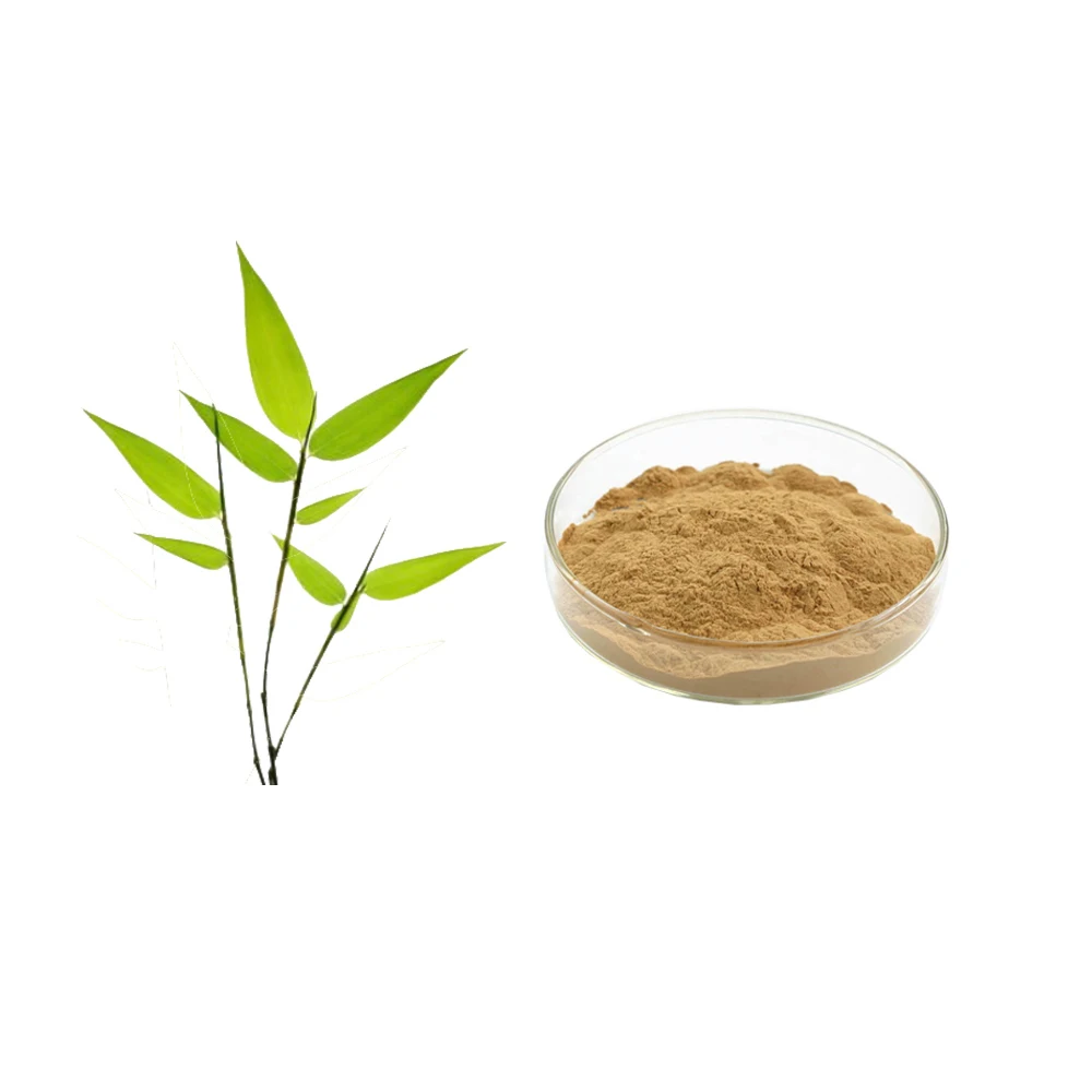 Экстракт листьев бамбука порошок Bambusa vulgaris Кремнезема 70% короткий экстракт