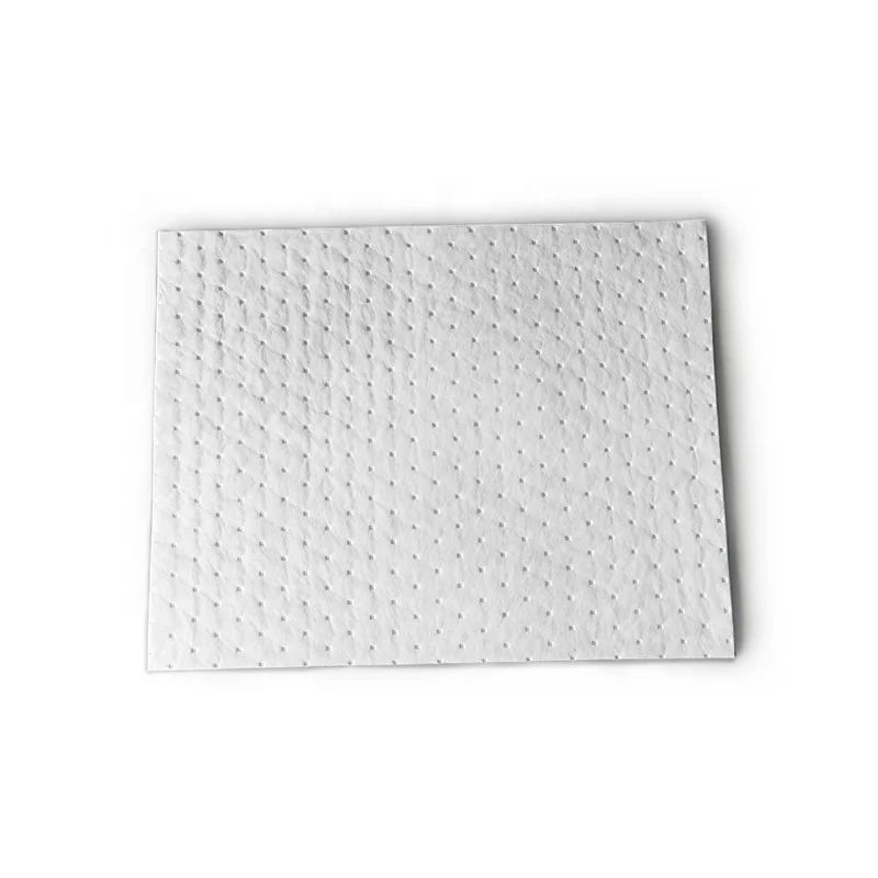 High quality dimpled oil fuel spill absorbent pads for ocean