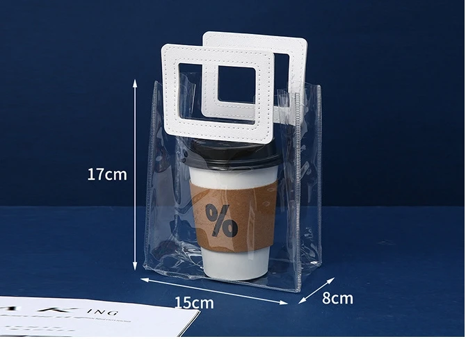 Shoulder Transparent Pvc Clear Duffle Bag Plastic Tote Shopping Bag With Logo Zipper Pvc Beach Hand Bag