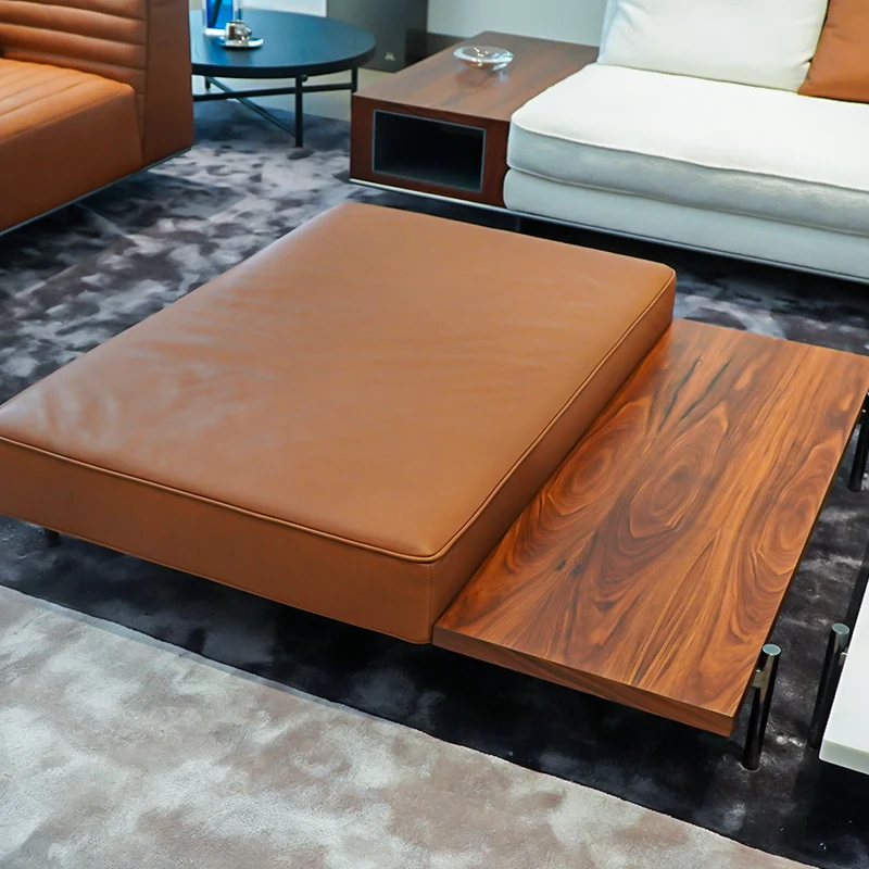 Modenfili for living room luxury marble wooden multifunctional center set contemporary Coffee Table
