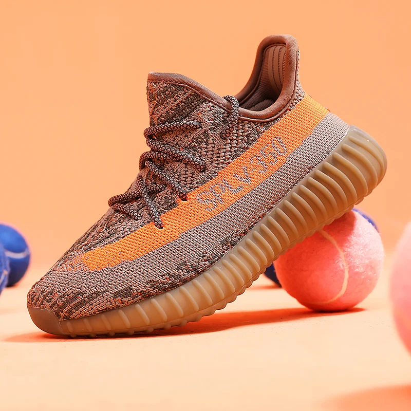  Новый дизайн 2021 оригинальные детские кроссовки Yeezy 350 V2 детская обувь мужская спортивная для бега