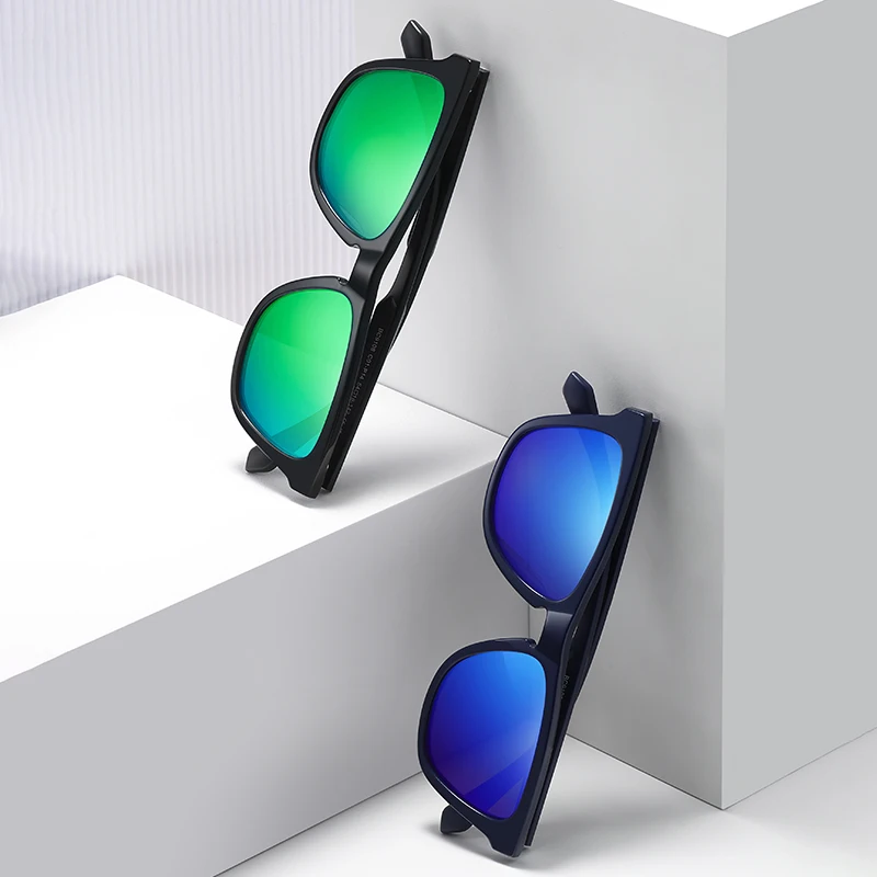 Wholesale Sport Sunglasses for Men Fashion Model Sun Glasses Acetate+TR90 Frame BC9108 Mirror Polarized Sunglasses for Outdoor