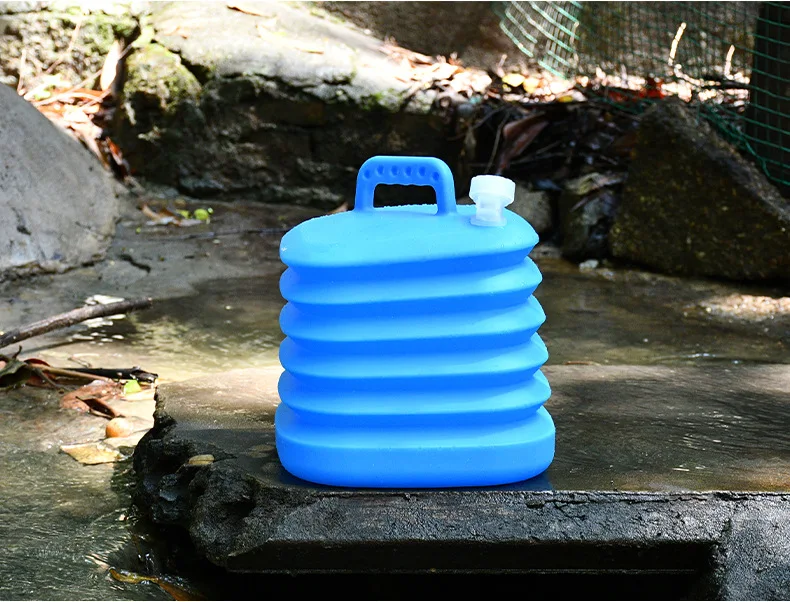 
factory price Camping water tank fishing 14.5L silicone insulated folding water bucket for travel 
