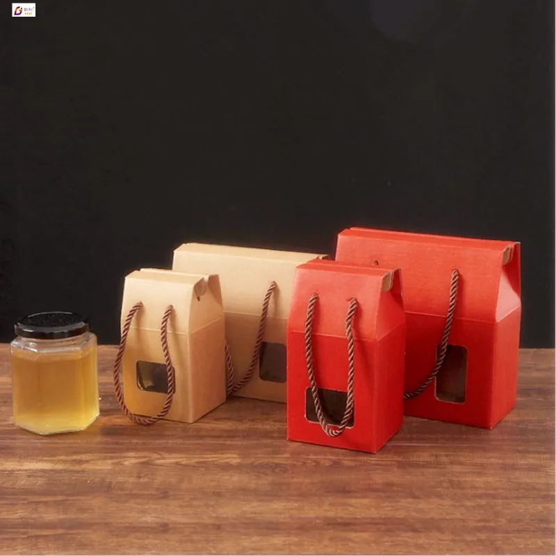 Custom buy food lightweight foldable paper boxes brown kraft paper box yiwu