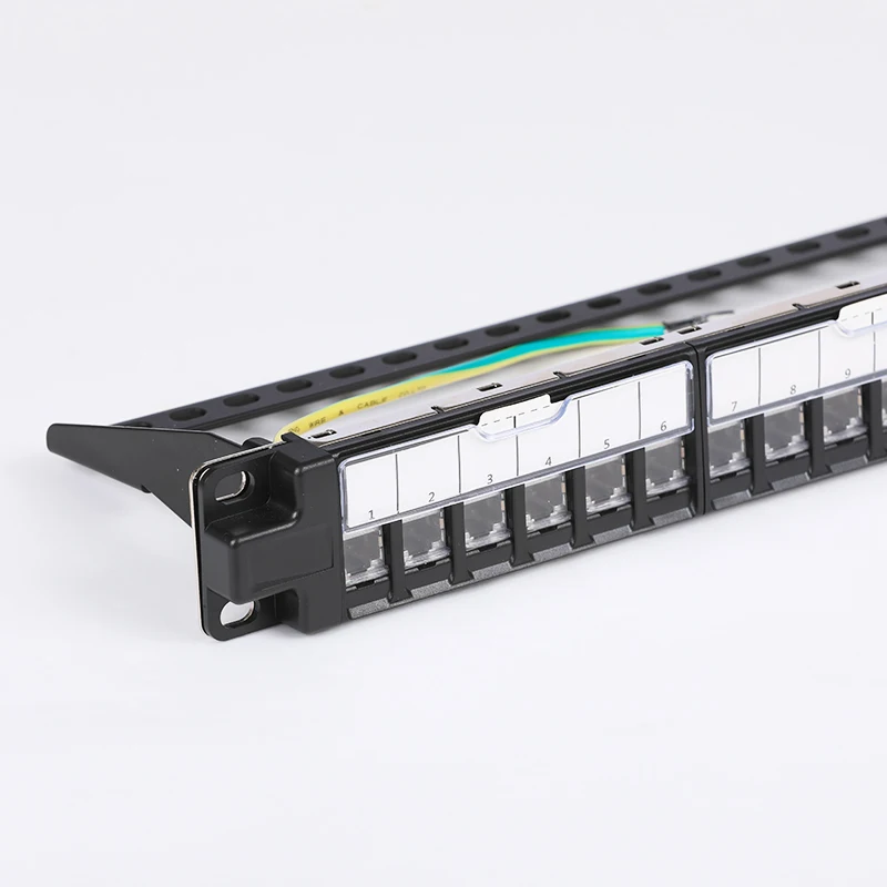 19inch 1U S/FTP shielded 24 port keystone loaded blank patch