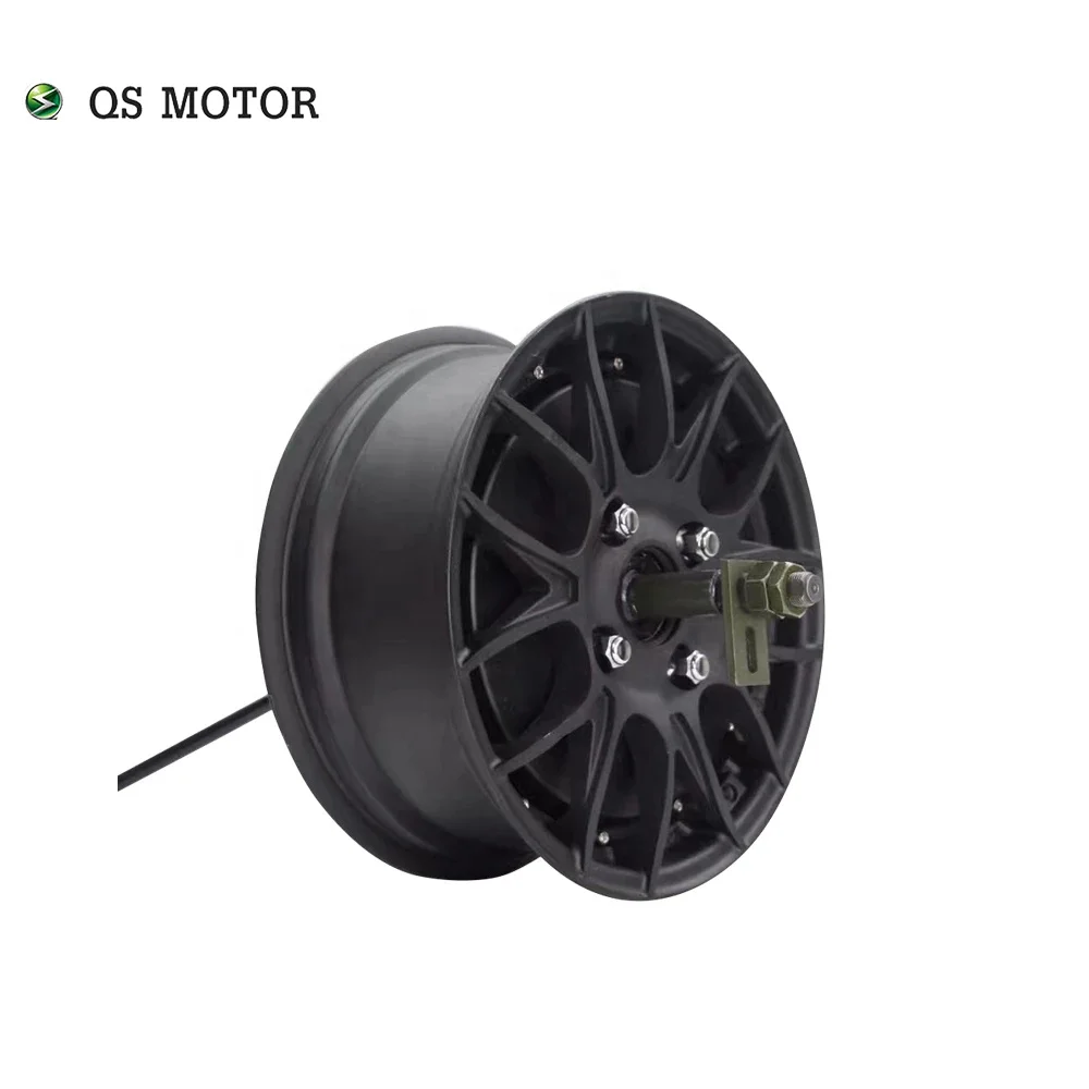 SIAECOSYS QS 12*5.0inch 5000W V4 Dual/Singal Shaft Detachable In Wheel Hub Motor Kits with Sabvoton 72200 Sine Wave Controller