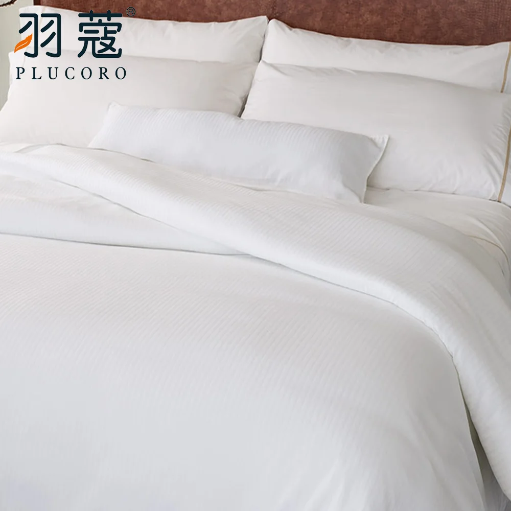 Luxury Hotel Quilts Bedding Twin Queen King Size Bed Linen 100 Cotton Hotel Fitted Bed Sheet