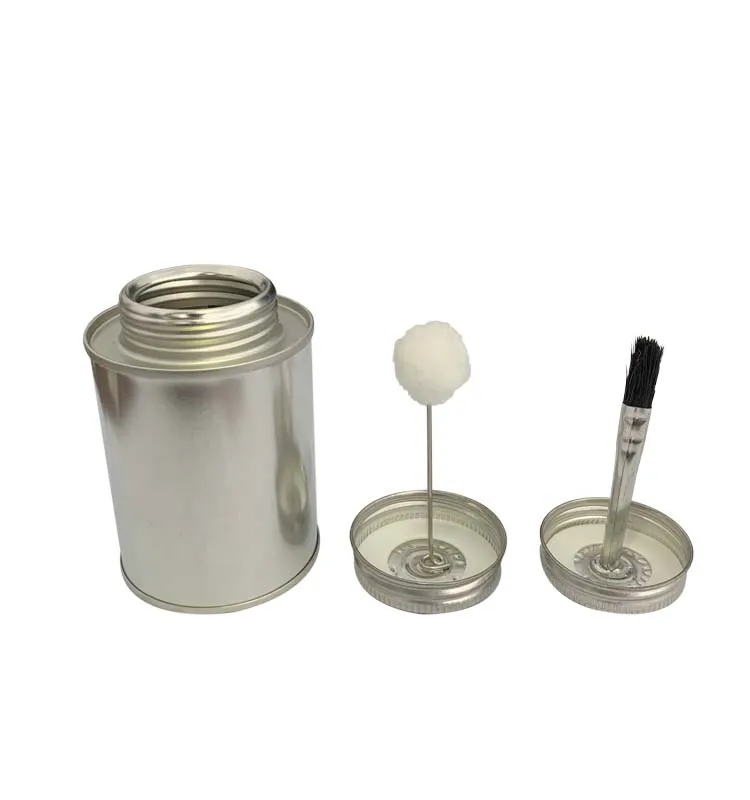 Factory Price 60 118 237 473 947ML Metal Round Tinplate Empty Tin Can With Screw Top Lid For Glue Packaging