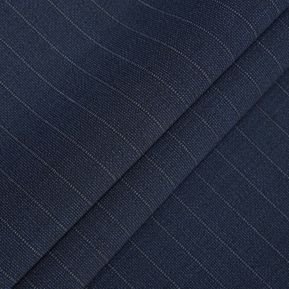 100% -Wool Spot Goods Worsted Merino Luxury Wool/Polyester Italian Suiting Fabric Suiting Fabric Men Suits