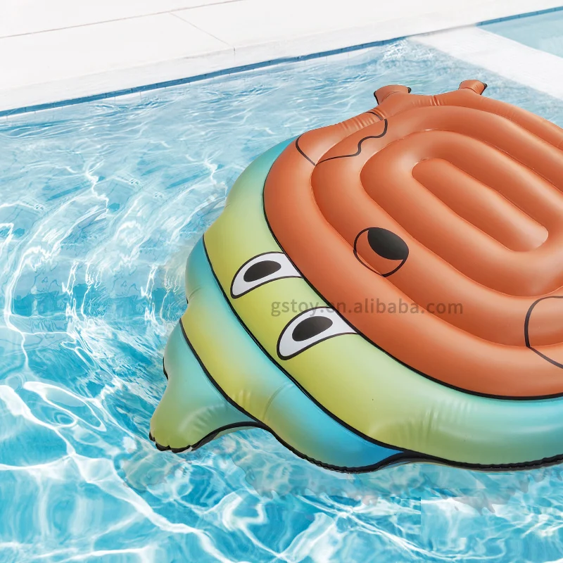 pool lounge adult kids lie on float swimming pool floating inflatable crab